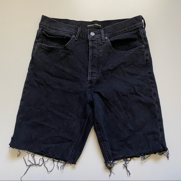Denim Forum The Arlo High Rise Straight Shorts - Picture 4 of 7